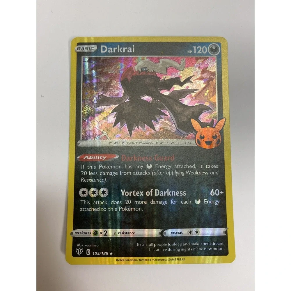 Darkrai 105/189 HOLO BLEED ERROR Darkness Ablaze Holo NM Pokemon trick or trade